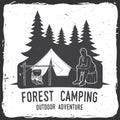 Camping extreme adventure . Vector illustration.