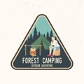 Camping extreme adventure . Vector illustration.