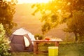 Camping family table