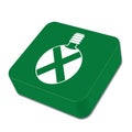 Camping flask vector icon