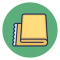 Camping, floor mat Vector Icon which can easily edit