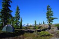 Strathcona Provincial Park, Vancouver Island, Camping on Forbidden Plateau, British Columbia, Canada Royalty Free Stock Photo