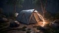 camping hiking backpacking Hyper-realistic textures dynam one generative AI Royalty Free Stock Photo