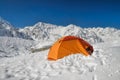 Camping in Himalayas Royalty Free Stock Photo