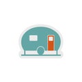 Camping icon,sign,best 3D illustration Royalty Free Stock Photo