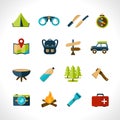 Camping Icons Set vector design illustration Royalty Free Stock Photo