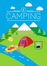 Camping illustration