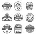 Camping Isolated Icons Set Royalty Free Stock Photo