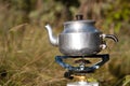 Camping kettle Royalty Free Stock Photo