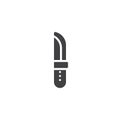 Camping knife icon vector
