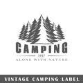 Camping label template