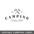 Camping label template