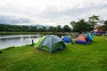 Camping at lake view park