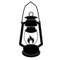 Camping lantern icon on white background. camp lamp sign. lamp symbol. flat style Royalty Free Stock Photo