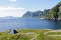 Camping in Lofoten Islands, Norway, Europe