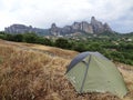 Camping in Meteora in Greece