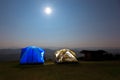 Camping Mountain Landscape Stars