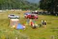 Camping in the mountains