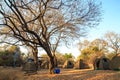 Camping in a National park in africa Royalty Free Stock Photo