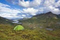 Camping in the nature.