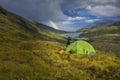 Camping in the nature.