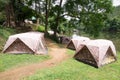 Camping near a river