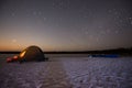 Camping at Night Royalty Free Stock Photo