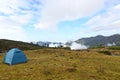 Camping photo in isolated Himalayas of Sikkim.