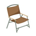 Camping portable chair. Folding chair for camping, recreation, garden, beach.