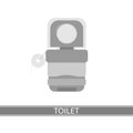 Camping portable toilet icon Royalty Free Stock Photo