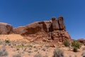 Camping in rural Utah sandstone cliffs