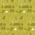 Camping Seamless Pattern