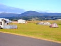 Camping, Shell Island, Wales.