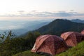 Camping site in Doi Ang Khang Chiang Mai Thailand Royalty Free Stock Photo