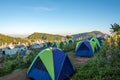 Camping site in Doi Mon Tawan watching sunrise view, Chiang Mai, Thailand