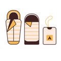 Camping Sleeping Bag Royalty Free Stock Photo