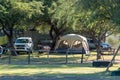 Camping at Steenbokkie Nature Reserve near Beaufort West Royalty Free Stock Photo