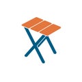 Camping stool icon