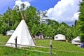 Camping teepee tent and yurts