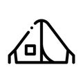 Camping Tent Alpinism Sport Equipment Vector Icon Royalty Free Stock Photo