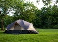 Camping Tent at Campground Royalty Free Stock Photo