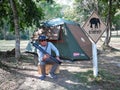 Camping tent in Thailand Nation Park.