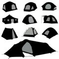 Camping tent vector