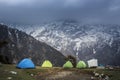 Camping and tenting in triund