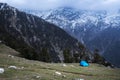 Camping and tenting in triund Royalty Free Stock Photo