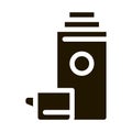Camping Thermos with Drink Icon Vector Glyph Illustration Royalty Free Stock Photo