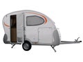 Camping trailer vehicle Royalty Free Stock Photo