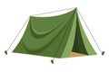 Camping travel tent equipment cartoon