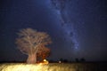 Camping under the milky way