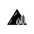 Camping vector icon. hike illustration sign. tourism symbol or logo. Royalty Free Stock Photo